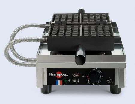 Gaufrier monophasé 2 gaufres Liège avec fonte - 151x95x33 mm Gaufrier monophasé 2 gaufres Liège avec fonte - 151x95x33 mm