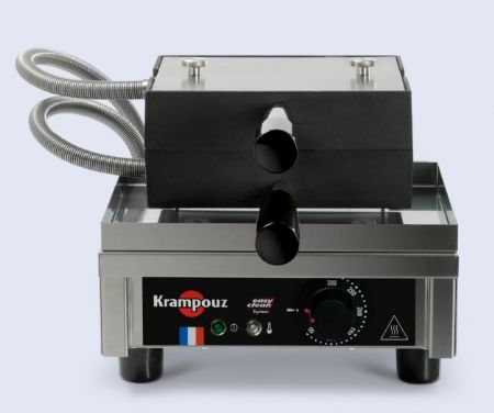 Gaufrier monophasé 2 gaufres Liège avec fonte - 151x95x33 mm Gaufrier monophasé 2 gaufres Liège avec fonte - 151x95x33 mm
