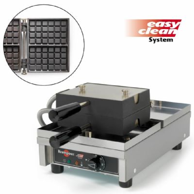 Gaufrier pro pour gaufres Fruits 4x6 avec ouverture 180° et Easy Clean Gaufrier pro pour gaufres Fruits 4x6 avec ouverture 180° et Easy Clean
