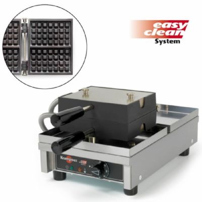 Gaufrier pro 4x7 Bruxelles double gaufre monophasé - 146x88x18 mm Gaufrier pro 4x7 Bruxelles double gaufre monophasé - 146x88x18 mm