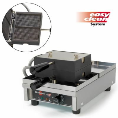 Gaufrier pro 2 gaufres fines monophasé 1,4 kW - 147x86x7 mm Gaufrier pro 2 gaufres fines monophasé 1,4 kW - 147x86x7 mm