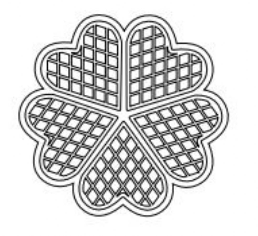 Gaufrier à cœur professionnel avec ouverture à 180° - Ø 200 x 18 mm Gaufrier à cœur professionnel avec ouverture à 180° - Ø 200 x 18 mm