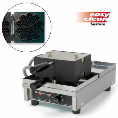 Gaufrier à cœur professionnel avec ouverture à 180° - Ø 200 x 18 mm Gaufrier à cœur professionnel avec ouverture à 180° - Ø 200 x 18 mm