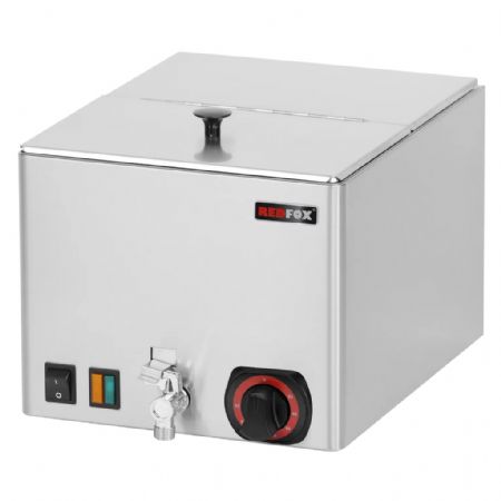 Chauffe charcuterie avec couvercles articulés pour bacs 2xGN 1/2 hauteur - 1 kW