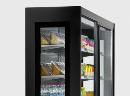 Armoire murale noire rfrigre 427 L positive -1/+7 - 1200x570x2000 mm