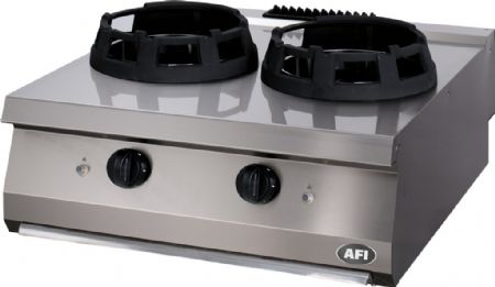 Wok gaz 2 zones 28 kW 800x700x280 mm - Afi-Collin-Lucy - WOK7G80 Wok gaz 2 zones 28 kW 800x700x280 mm - Afi-Collin-Lucy - WOK7G80