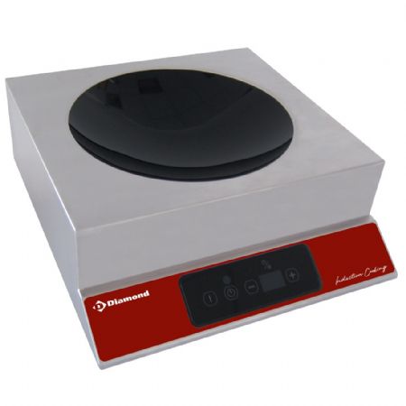 Wok à poser Plaque induction 3500 W touches sensitives - Diamond Promo - WOKI-35/DH