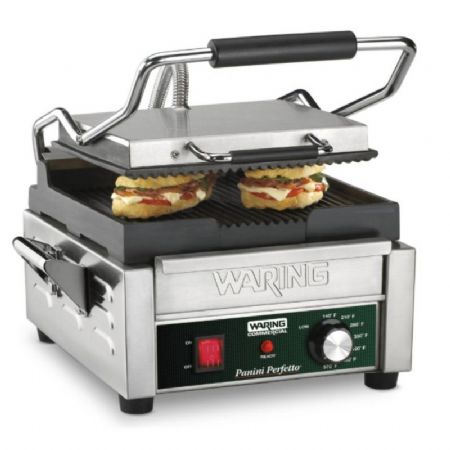 Grill de contact surface rainure 24x23,5cm - 2kW