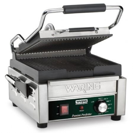 Grill de contact surface rainure 24x23,5cm - 2kW