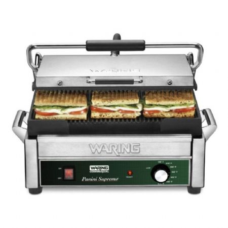 Grill de contact surface rainure 37x28cm - 1,8kW