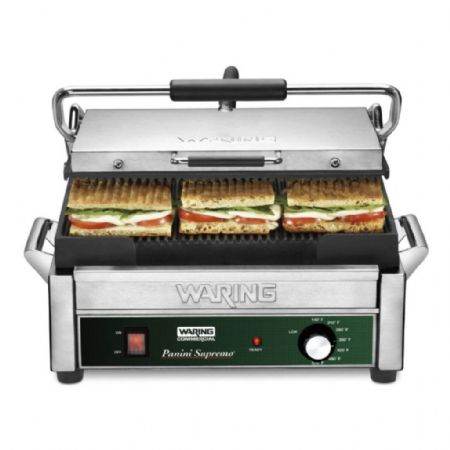 Panini simple avec plaques en fonte 54x51x59 mm 2400 kW Monophasé - Waring - WPG250E