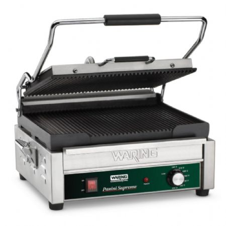 Panini simple avec plaques en fonte 54x51x59 mm 2400 kW Monophasé - Waring - WPG250E