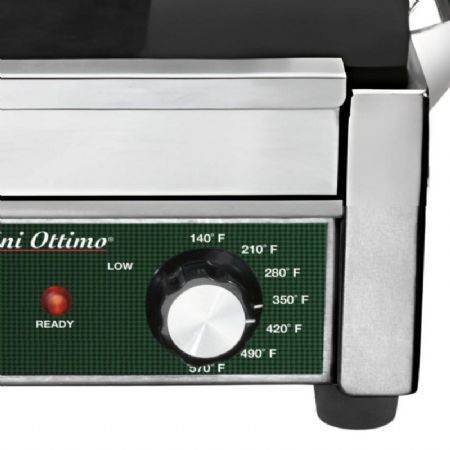 Grill de contact surface rainure 44x23cm - 3,2kW