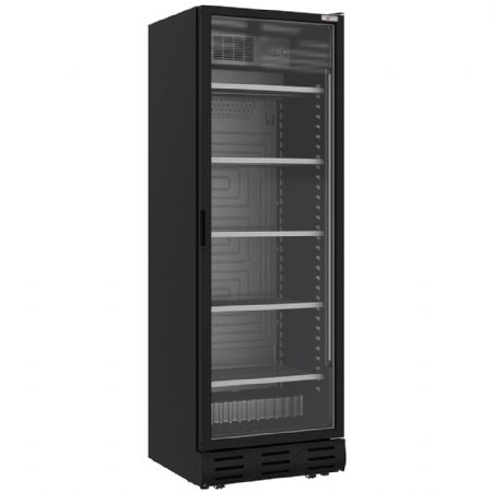 Armoire à Boissons Vitrine ventilée positive 382 litres Noire - Diverso By Diamond - WR-38CS-SB