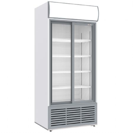 Armoire réfrigérée positive 2 portes coulissantes, 783 L, blanche - Diverso By Diamond - WR-80AC-SW