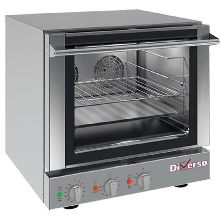 Four Convections professionnel électrique 4 niveaux 460x340 mm avec salamandre - Diverso By Diamond - WR-B43S-1B
