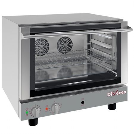 Four pâtissier électrique à convection, 4 niveaux 600x400 mm avec humidificateur manuel - Diverso By Diamond - WR-B64U-3C