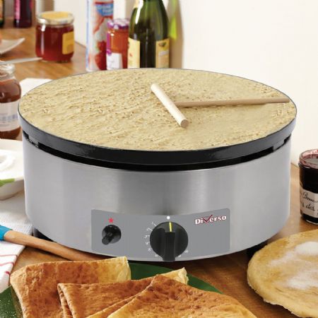 Crêpière professionnelle gaz à poser Ø 400 mm - Diverso By Diamond - WR-BRET-1G
