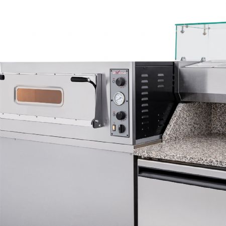 Four à pizza professionnel Triphasé 2 chambres 2 x 2 pizzas diam. 350 mm - Diverso By Diamond - WR-DFXL-22
