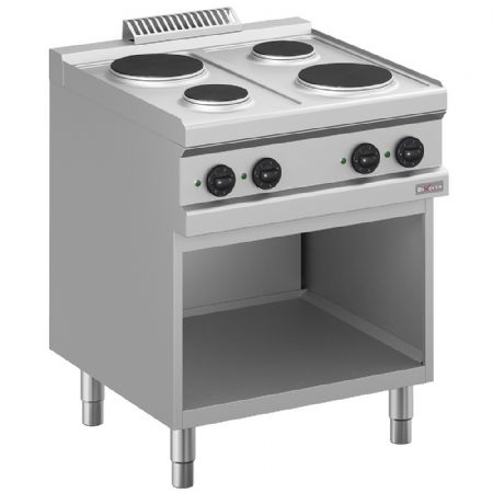 Cuisinière professionnelle 4 plaques rondes sur armoire, 8.2 kW - Diverso By Diamond - WR-E4PA-A3 Cuisinière professionnelle 4 plaques rondes sur armoire, 8.2 kW - Diverso By Diamond - WR-E4PA-A3