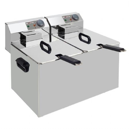 Friteuse professionnelle Monophasé 2 x 6,5 litres - Diverso By Diamond - WR-EF14-D7