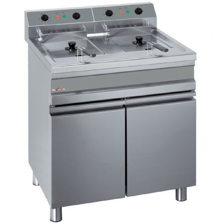Friteuse électrique sur coffre 2 cuves 14 litres - Diverso - WR-EF28-E2