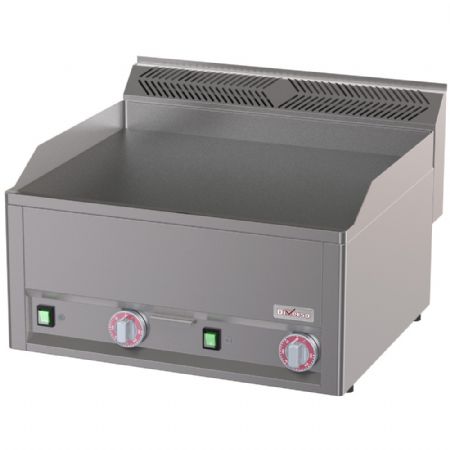 Plaque à snacker pro profondeur 600 double électrique lisse 6 kW - Diverso By Diamond - WR-EPLD-06