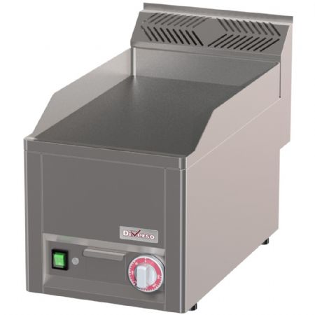Plaque à snacker pro profondeur 600 électrique lisse 3 kW - Diverso By Diamond - WR-EPLS-05