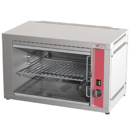 Salamandre électrique avec grille réglable par levier, 2.2 kW, 545x370x380 mm - Diverso By Diamond - WR-ES40-50