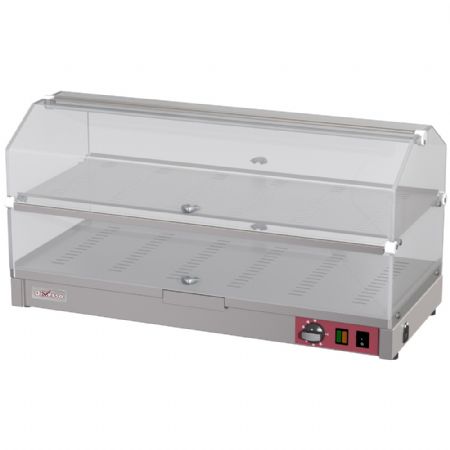 Vitrine chauffante professionnelle 2 niveaux 800 mm Monophasé - Diverso By Diamond - WR-EVC2-68