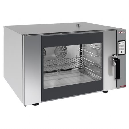Four mixte professionnel vapeur-convection triphasé 2 vitesses écran tactile avec sonde à cœur - Diverso By Diamond - WR-FCV4-DG