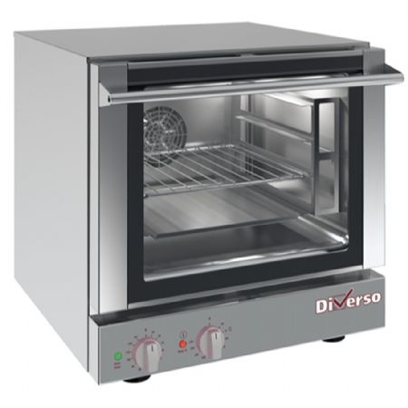 Four Convections professionnel électrique 4 niveaux GN 2/3 avec commandes mécaniques - Diverso By Diamond - WR-G023-1D