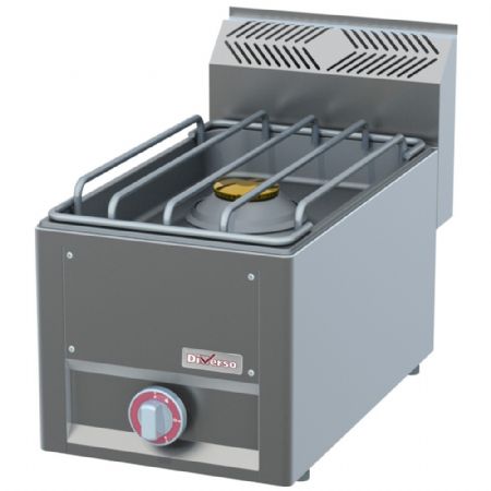 Fourneau profondeur 600 Cuisinière 1 feu Gaz surpuissant - Top - Diverso By Diamond - WR-G1FT-13