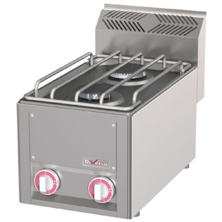 Fourneau profondeur 600 2 feux gaz - Diverso By Diamond - WR-G2FT-01