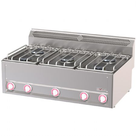 Fourneau profondeur 600 5 feux gaz - Diverso By Diamond - WR-G6FT-17