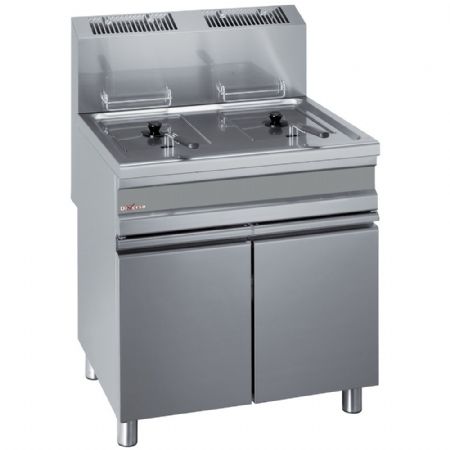 Friteuse sur coffre gaz 2 cuves 15 litres - Diverso - WR-GF30-G2