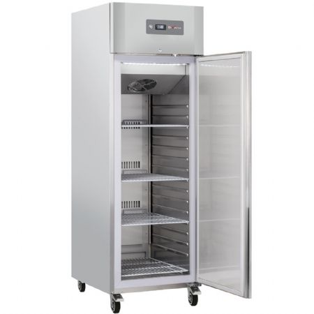 Armoire congélateur professionnelle ventilé 1 porte pleine 600 L sur roues avec freins - Diverso By Diamond - WR-GN06-1B