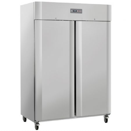 Armoire congélateur professionnelle ventilé 2 portes pleines 1200 L sur roues freins - Diverso By Diamond - WR-GN12-2B