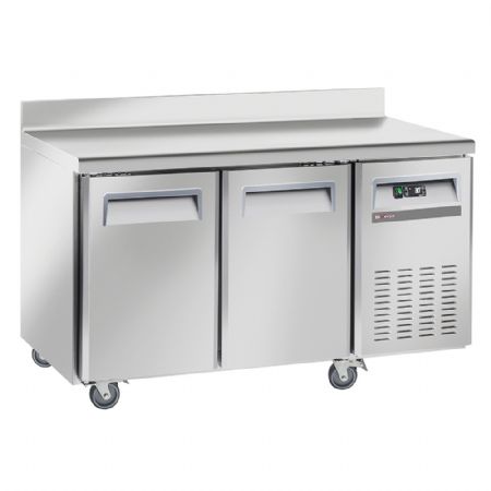 Table desserte réfrigérée ventilée 2 portes pleines GN 1/1 dosseret sur roues 2 freins - Diverso By Diamond - WR-GTN2-2ND Table desserte réfrigérée ventilée 2 portes pleines GN 1/1 dosseret sur roues 2 freins - Diverso By Diamond - WR-GTN2-2ND