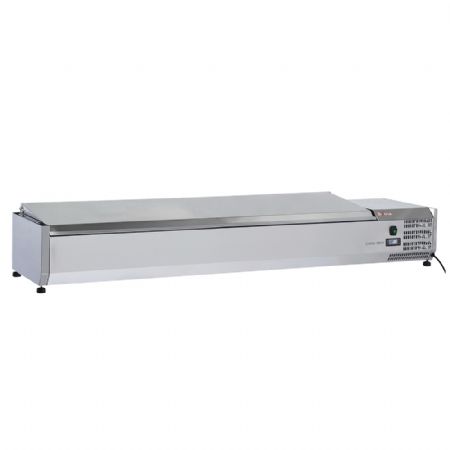Table frigorifique professionnelle ventilée 3 portes GN 1/1 positive sur roues - Diverso By Diamond - WR-GTN3-3N