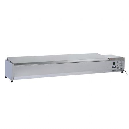 Table frigorifique professionnelle ventilée 4 portes GN 1/1 positive sur roues - Diverso By Diamond - WR-GTN4-3N