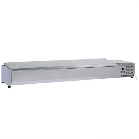 Table frigorifique professionnelle ventilée 4 portes GN 1/1 avec dosseret positive - Diverso By Diamond - WR-GTN4-3ND
