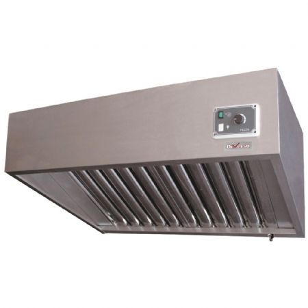 Hotte Murale avec moteur 2000x700 mm, variateur, 4 filtres - Diverso By Diamond - WR-K207-TV