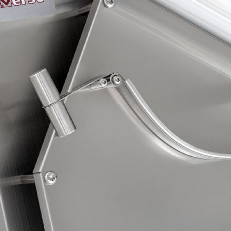 Laminoir à pizza en acier inoxydable à 2 rouleaux diamètre 30 cm moteur 0,45 kW