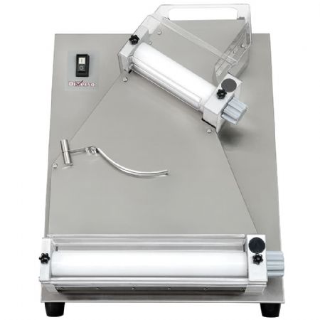 Laminoir à pizza en acier inox de 2 rouleaux diamètre 40 cm moteur - 0,45 kW