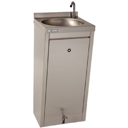 Lave-Mains sur pieds avec cuve ronde et commande à pédale temporisée - Diverso By Diamond - WR-LV40-PM