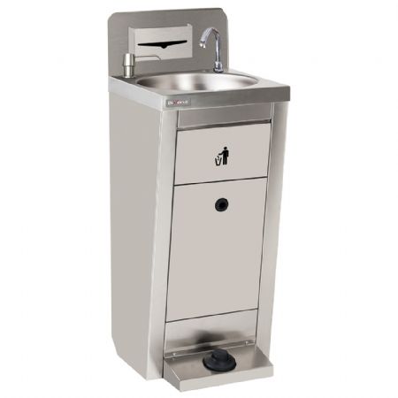 Lave-Mains sur socle autonome avec bidons 2 x 10 L et distributeur papier - Diverso By Diamond - WR-LV41-PW