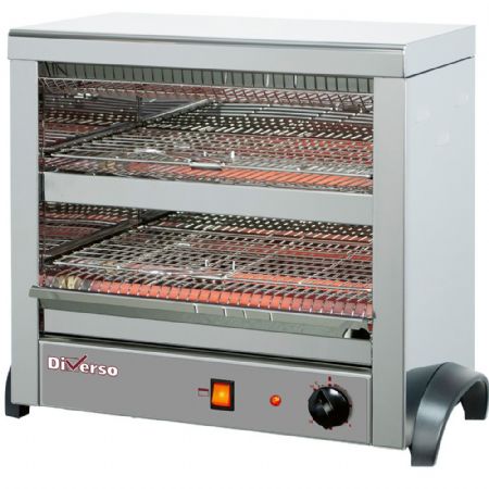 Toaster 6 pinces au quartz 2.7 kW 525x305x445 mm - Diverso By Diamond - WR-M6TS-P6