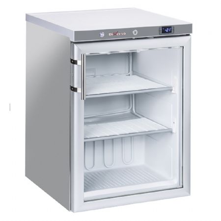 Congélateur professionnel acier inox, porte vitrée, négatif, 200 litres - Diverso By Diamond - WR-NG21-XV