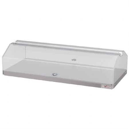 Vitrine neutre panoramique 1 étage 800x355x270 mm - Diverso By Diamond - WR-NVN1-78